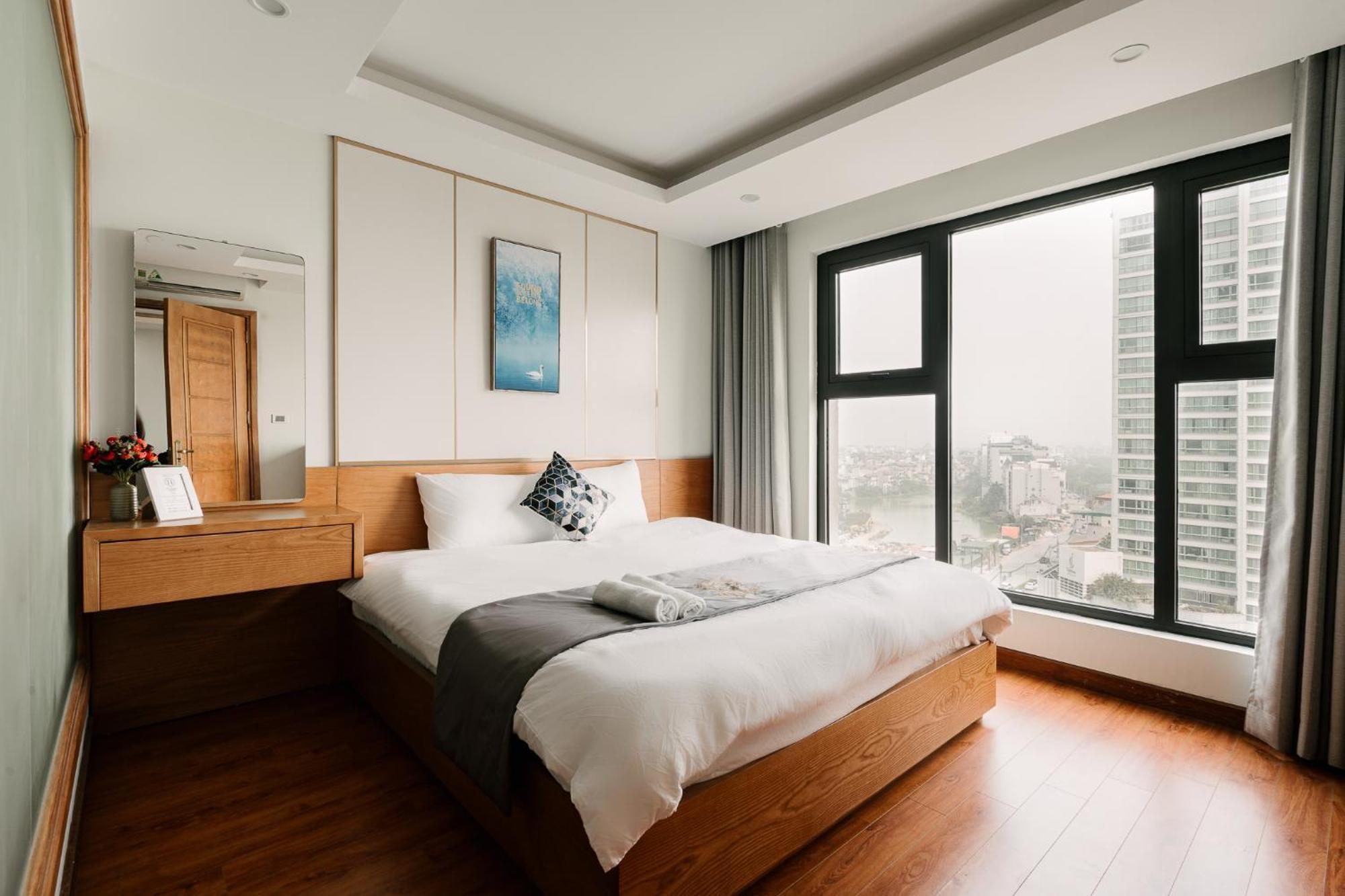 Hi-Home Suites - The West Lake Xuan Dieu ハノイ市 エクステリア 写真